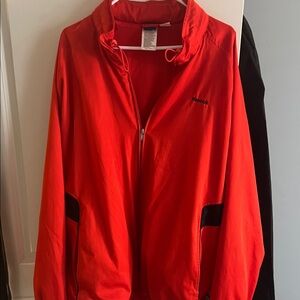 Reebok Red Zip-Up Jacket with Black Details